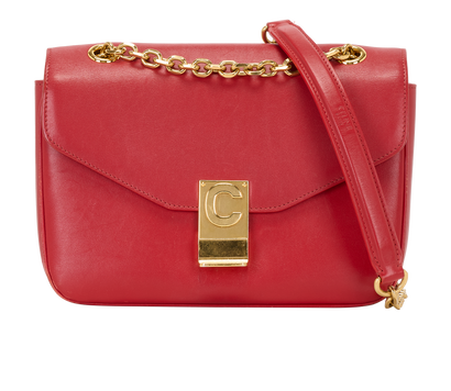 Medium C, &pound;550, Handbags, Red, Leather, Front view